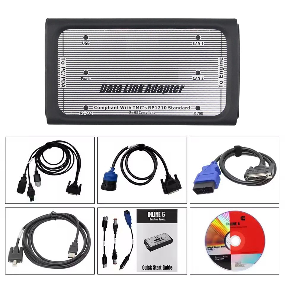 Heavy Equipment Diagnostic Tool - Adaptador de Enlace de Datos INLINE