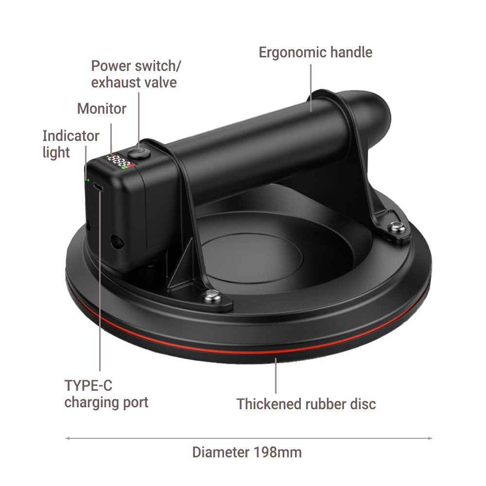 Ventosa Eléctrica de Vacío de  - Vacuum Suction Cup Lifter reseña y precio